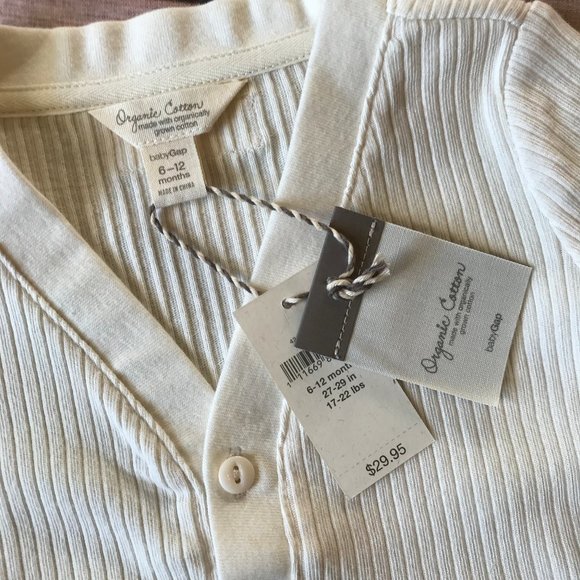 Baby Gap Organic Cotton Cardigan Sweater- 6-12m - Picture 2 of 5